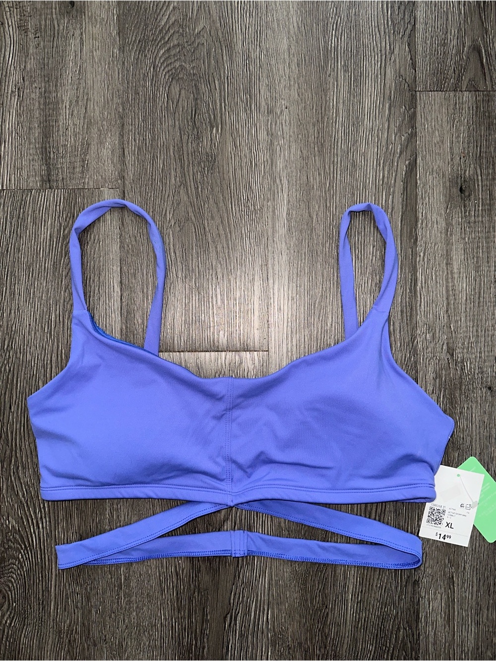 Periwinkle Strappy Bralette Crop Top